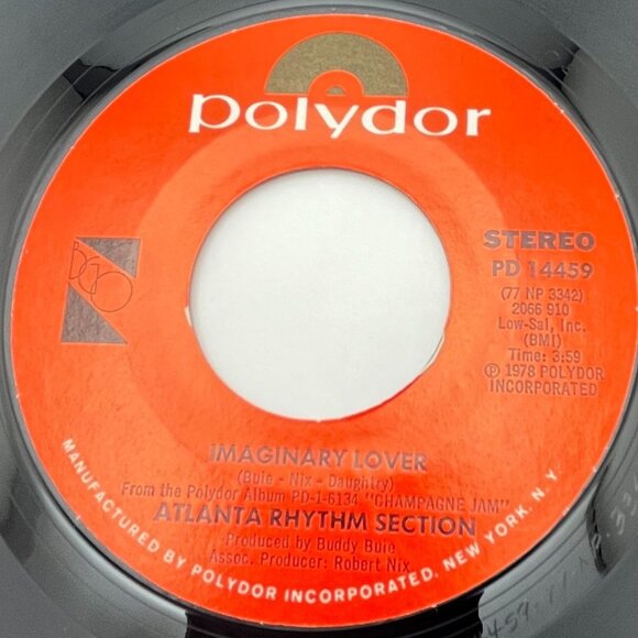 Atlanta Rhythm Section Imaginary Lover / Silent Treatment 45 Rock 1975 Polydor - Picture 1 of 6